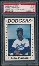 1990 Sport Pro Great Falls Dodgers #12 Pedro Martinez Minor League PSA 9 Mint