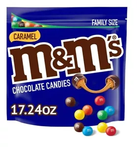M&M'S M & M Caramel Milk Chocolate Candy Large Family Size USA Exclusive Flavour - Picture 1 of 7