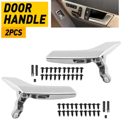 Manija de puerta interior izquierda y derecha de 2 piezas astilla mate para Mercedes Benz C250 C300 C350 Foto 1 de 4