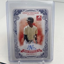 2021 ONYX VINTAGE EXTENDED ENRIQUE BRADFIELD JR AUTO BLUE INK AUTOGRAPH /400