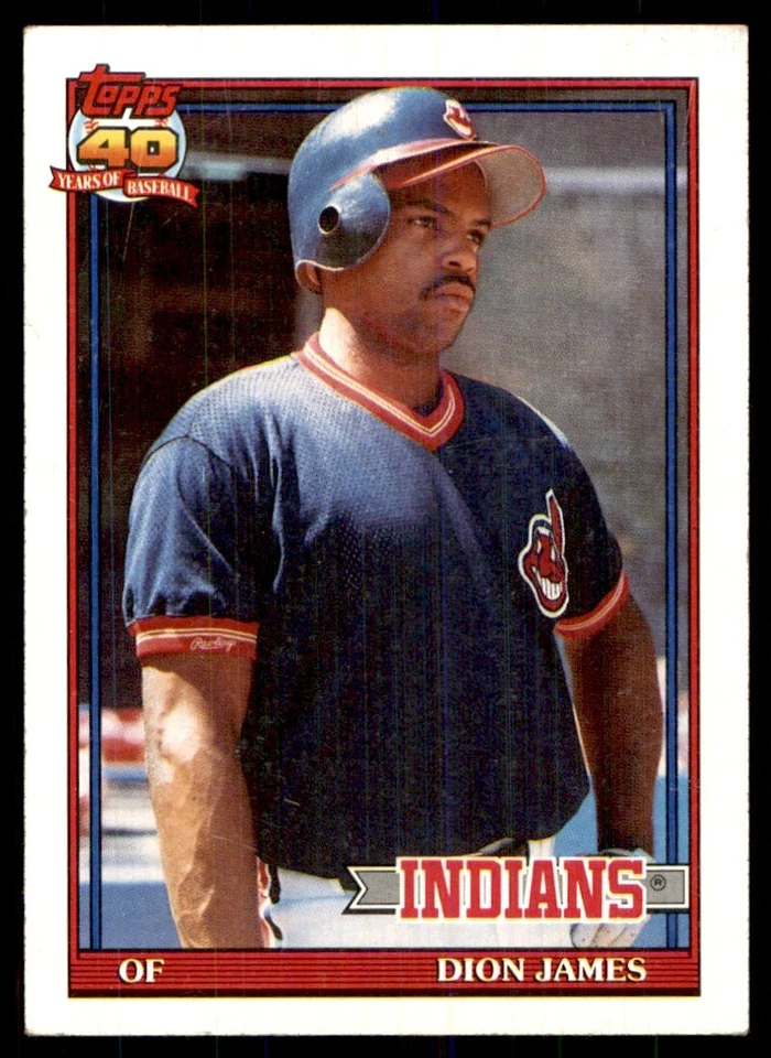 1991 Topps Dion James Cleveland Indians #117 - Image 1 of 2