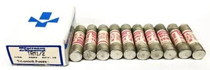 Ferraz Shawmut 1/2 Amp 250 Volt Time Delay Midget Fuse TRM1/2 [Lot of 10] NOS - Picture 1 of 6