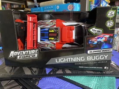 Adventure Force Glow in the Dark Lightning Buggy Radio Control RC Car New - Image 1 of 2