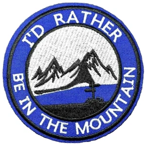 Mountains Camping Patch Traveller Hiking Iron Sew On Outdoors Mountaineering - Foto 1 di 1