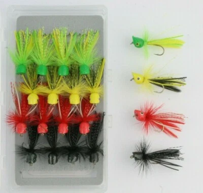 Trout Poppers & Box Selections, Various Colours,Trout Fishing Flies