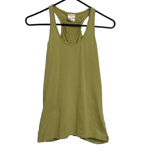 Matilda Jane Shirt Women's Med Sleeveless Tank Top Green/Yellow Gathered Back - Picture 1 of 6