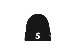 Supreme New Era S Logo Beanie nero (24FW) - Foto 1 di 3