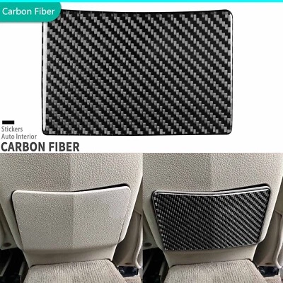 Cubierta de panel trasero antipatadas interior de fibra de carbono real para Cadillac XTS 2013-2019 Foto 1 de 4