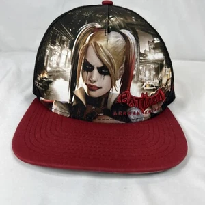 BATMAN DC HARLEY QUINN ARKHAM Snapback Adjustable One-Size Hat Trucker Cap - Picture 1 of 15