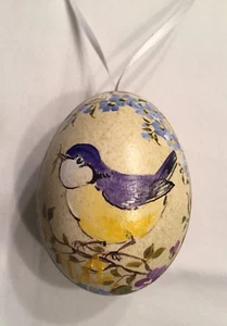 Osterei Gänseei Handarbeit handbemalt Ostern Osterstrauch Osteranhänger 49/19 - Picture 1 of 3