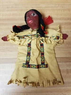 Native American Girl Hand Puppet - Image 1 of 4