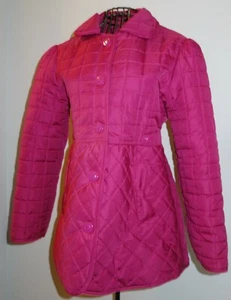 Urban Republic Girl Collection size 14 L jacket Pink QUILTED COAT GALAXY INSIDE - Picture 1 of 7