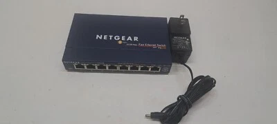 NETGEAR ProSafe FS108 v3 Blue 8 Port 10/100 Mbps Fast Ethernet Unmanaged - Image 1 of 4