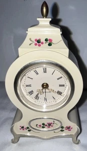 Vintage Westclox Handpainted Wind Up Miniature Alarm Clock Hong Kong Works - Picture 1 of 9
