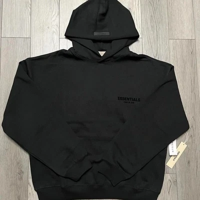 NEW Fear of God Essentials Hoodie Stretch Limo Black Size XS-XL 100% AUTHENTIC - Image 1 of 4