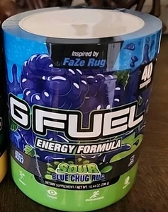 Gfuel Sour Blue Chug Rug Sour Blue Raspberry G Fuel Energy Formula Powder - Picture 1 of 2