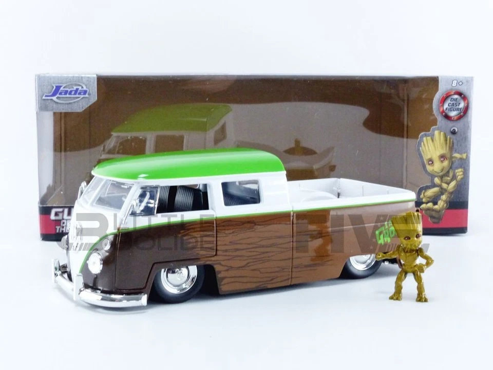JADA TOYS 1/24 - VOLKSWAGEN BUS PICK-UP GROOT GUARDIANS OF GALAXY - 1963 31202BR - Photo 1/1