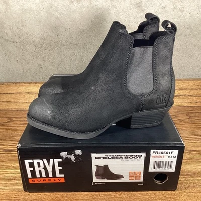 BOTA DE TRABAJO CHELSEA FRYE SUPPLY MUJER PUNTERA DE ACERO NEGRA FR40501F NEGRA TALLA 8,5 M Foto 1 de 4