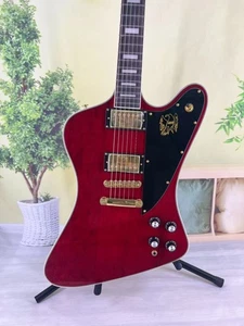 Nuovissima chitarra elettrica Firebird Red Gold Piece 2H pickup parte oro - Foto 1 di 15