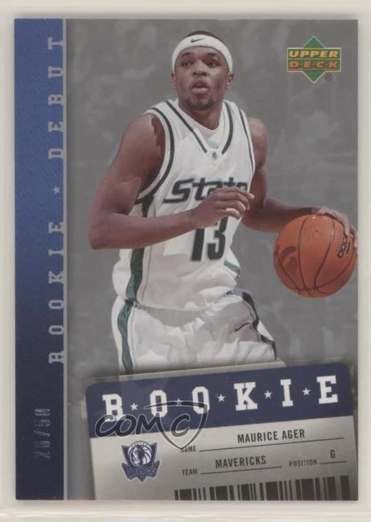 2006-07 Upper Deck Rookie Debut Rookie Silver /50 Maurice Ager #121 RC - Image 1 of 2