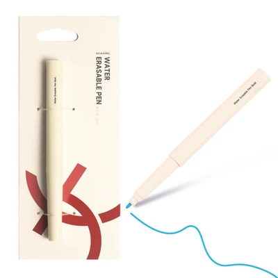 Bolígrafo marcador borrable al agua azul para tela, tinta suave que desaparece al tacto Foto 1 de 4