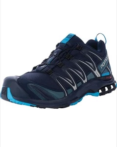 Para Hombres Nuevo Salomon XA Pro 3D Gore-Tex Azul Marino Trail Running Zapatos Talla 9 PVP £160 - Imagen 1 de 7