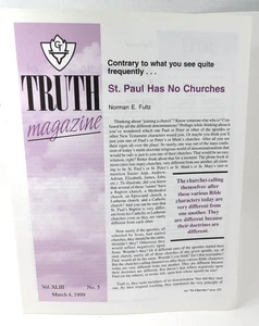 Wahrheit Magazin Vol. XLIII Nr. 5 4. März 1999 Paulus hat keine Kirchen - Bild 1 von 2