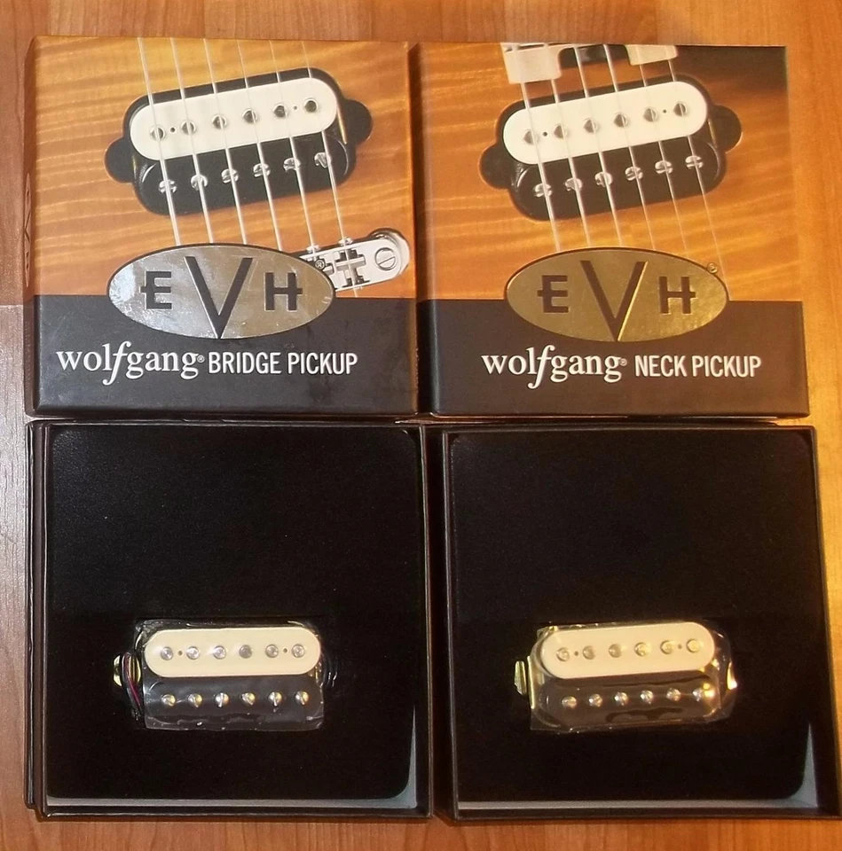 Juego de pastillas EVH® Wolfgang Bridge & Neck~ZEBRA~14k-Bridge & 16k-Neck~EE. UU.~Nuevo Foto 1 de 4