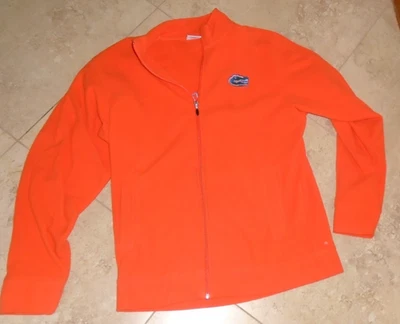 Embroidered Orange Fleece Florida Gators Zip Front Light Jacket Men's M Medium - Image 1 of 4