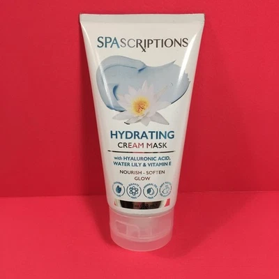 SpaScriptions Hydrating Cream Mask HYALURONIC ACID Water Lily Vit E NEW 5oz - Image 1 of 4