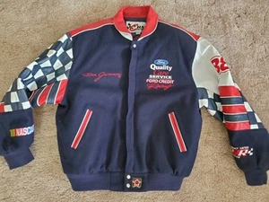 VTG Chase JH Designs Dale Jarrett Ford Quality Care Nascar Racing Wool Jacket XL - Picture 1 of 13