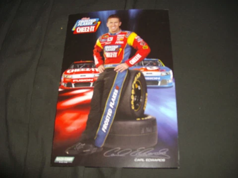 2012 CARL EDWARDS #99 FROSTED FLAKES / CHEEZ-IT NASCAR POSTCARD Cover