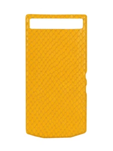 Porsche Desgin Leather Battery Door Cover for Blackberry P'9982 Yellow Pyhton - Picture 1 of 1