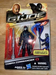 GI JOE : RETALIATION COBRA COMMANDER (BLACK VARIANT) 2011 NEW ON CARD - Picture 1 of 2