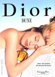 1996 perfume romántico pareja Dune 1 página anuncio de revista - Imagen 1 de 1