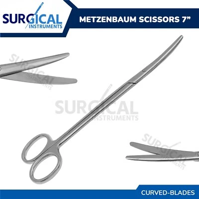 Metzenbaum Scissors 7" Curved Surgical Instruments Stainless Steel German Grade - Image 1 of 4
