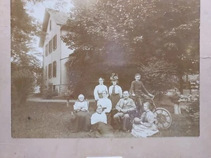 NUSSEAR FAMILY - vintage photograph on card - listing #7319 - Picture 1 of 12