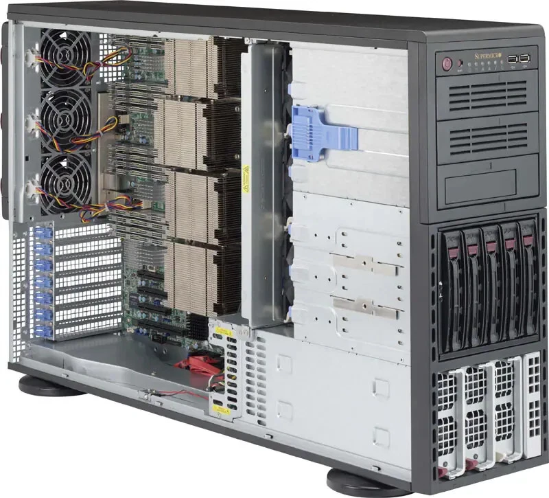 Supermicro SYS-8048B-C0R3FT Barebones Tower Server NEW IN STOCK 5 Year Warranty - Image 1 of 3
