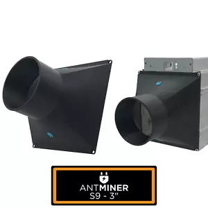 Antminer Case to 3 inch Shroud Adapter Duct MAX Airflow Enclosure ASIC S9 Crypto - Picture 1 of 3