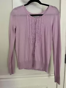 Old Navy DAMEN Lavendel KNOPFLEISTE BAUMWOLLMISCHUNG CARDIGAN GRÖSSE SMALL - Bild 1 von 8