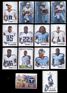 2013 Tenneessee Titans Sticker Set CHRIS JOHNSON JAKE LOCKER KENNY BRITT WRIGHT - Imagen 1 de 1