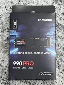 Nuovo Samsung M.2 990 Pro 1TB PCIe Gen4 NVMe M.2 MZ-V9P1T0 - Foto 1 di 2