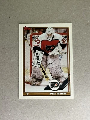1991-92 Topps #29 Pete Peeters Philadelphia Flyers - Image 1 of 2