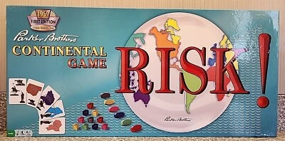 Risk Continental Board Game 1959  Classic Reproduction 1121 2009 Winning Moves  - Image 1 of 4
