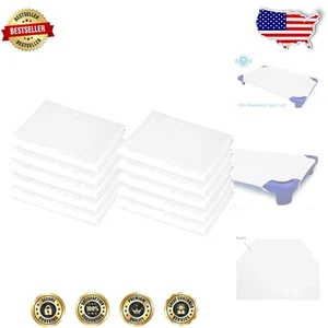 Soft Breathable 10-Pack Cotton Percale Cot Sheets - Ideal for Boys and Girls - Picture 1 of 9