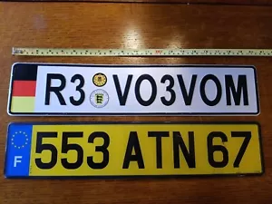 Germany France License Plates - Picture 1 of 7
