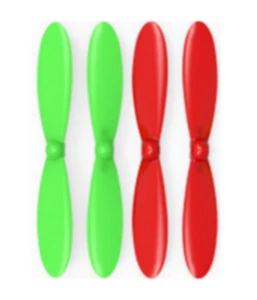 Heli-Max 1SQ V-CAM Green Red Propeller Blades Propellers Props - Picture 1 of 1