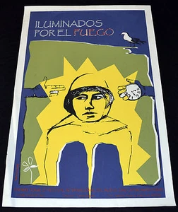 Póster original de la película "Iluminados por el fuego"Argentina.Tristan Bauer película de arte. - Imagen 1 de 3