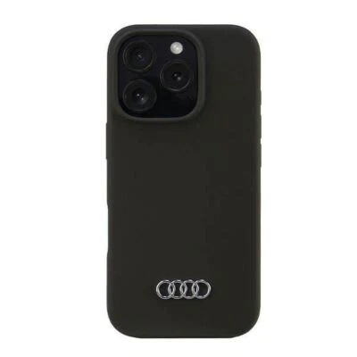 Audi Silicone Hardcase for iPhone 16 Pro 6.3" Black - AU-LSRIP16P-Q3/D1-BK - Image 1 of 4
