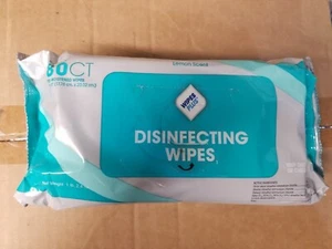8 Pk Wipes Plus Brand Lemon Scented Disinfecting Wipes 80ct - Picture 1 of 4